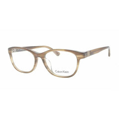 Calvin Klein Unisex Eyeglasses - Striped Brown Rectangular | CALVIN KLEIN CK5906A 240