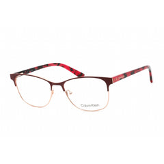 Calvin Klein Women's Eyeglasses - Berry Metal Rectangular Shape Frame | CK19305 654
