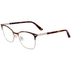 Calvin Klein Women's Eyeglasses - Brown Havana and Gold Metal Frame | CK21124 220