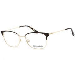 Calvin Klein Women's Eyeglasses - Brown Metal Frame Clear Demo Lens | CK18108 200
