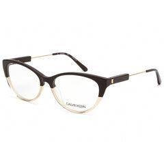 Calvin Klein Women's Eyeglasses - Brown/Crystal Beige Gradient Cat Eye | CK19706 273