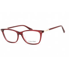 Calvin Klein Women's Eyeglasses - Burgundy Plastic Rectangular Frame | CK22506 605