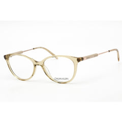 Calvin Klein Women's Eyeglasses - Clear Demo Lens Nude Acetate Oval Frame | CK5986 625