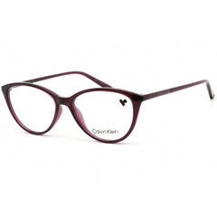 Calvin Klein Women's Eyeglasses - Crystal Grape Cat Eye Full Rim Frame | CK18543 510