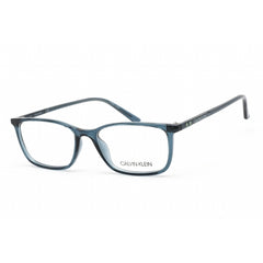 Calvin Klein Women's Eyeglasses - Crystal Teal Plastic Rectangular Frame | CK19512 430