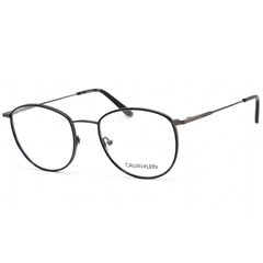 Calvin Klein Women's Eyeglasses - Dark Gunmetal Round Frame Clear Lens | CK19117 009