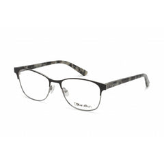 Calvin Klein Women's Eyeglasses - Full Rim Black Metal Rectangular Frame | CK19305 001