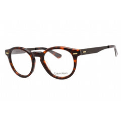 Calvin Klein Women's Eyeglasses - Full Rim Brown Havana Plastic Round | CK21518 220