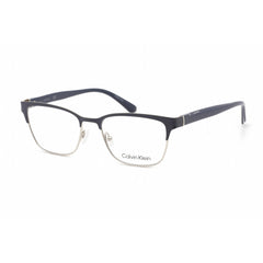 Calvin Klein Women's Eyeglasses - Full Rim Rectangular Blue Metal Frame | CK21125 438