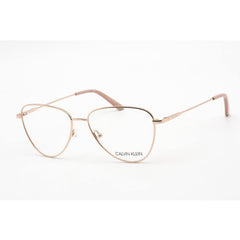 Calvin Klein Women's Eyeglasses - Full Rim Rose Gold Metal Rectangular | CK20109 780