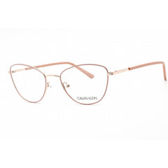Calvin Klein Women's Eyeglasses - Full Rim Satin Blush Metal Cat Eye | CK20305 680