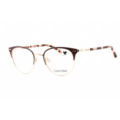 Calvin Klein Women's Eyeglasses - Full Rim Satin Burgundy Round Frame | CK21303 605