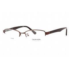 Calvin Klein Women's Eyeglasses - Half Rim Dark Brown Titanium Frame | CK5304A 201