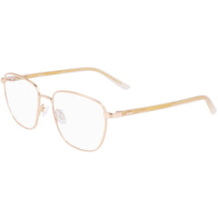 Calvin Klein Women's Eyeglasses - Rose Gold Metal Square Shaped Frame | CK21300 780