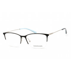 Calvin Klein Women's Eyeglasses - Satin Black Metal Rectangular Frame | CK18121 001