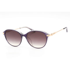 Calvin Klein Women's Sunglasses - Indigo Horn/Crystal Oval Full Rim | CK19713SA 506