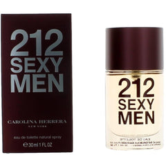 Carolina Herrera Men's Eau De Toilette Spray - 212 Sexy Captivating Aroma, 1 oz