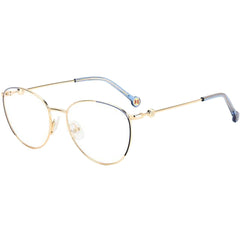 Carolina Herrera Women's Eyeglasses - Full Rim Gold and Blue Frame | CH 0058 0LKS 00