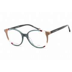 Carolina Herrera Women's Eyeglasses - Teal Brown Acetate Round Frame | CH 0067 0HBJ 00
