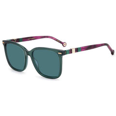 Carolina Herrera Women's Sunglasses - Teal Lens Plastic Square Frame | CH 0045/S 04LZ