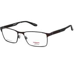 Carrera Men's Eyeglasses - Matte Brown Full Rim Rectangular Frame | Ca 8822 0YZ4 00