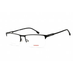 Carrera Unisex Eyeglasses - Half Rim Rectangular Matte Black Metal Frame | 243 003 00