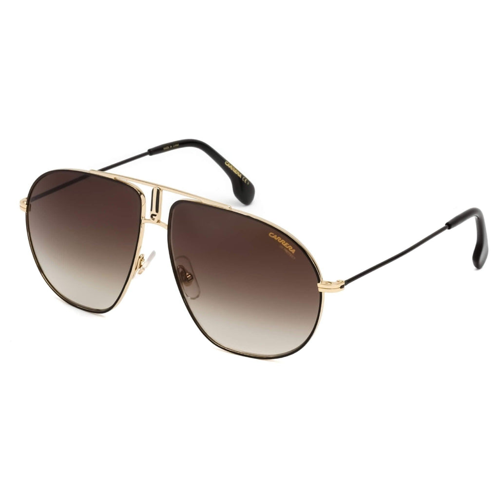 Carrera Unisex Sunglasses - Black Gold Metal Frame Brown  display picture 1