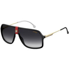 Carrera Unisex Sunglasses - Full Rim Gradient Grey Lens Black Frame | 1019/S 0Y11 9O