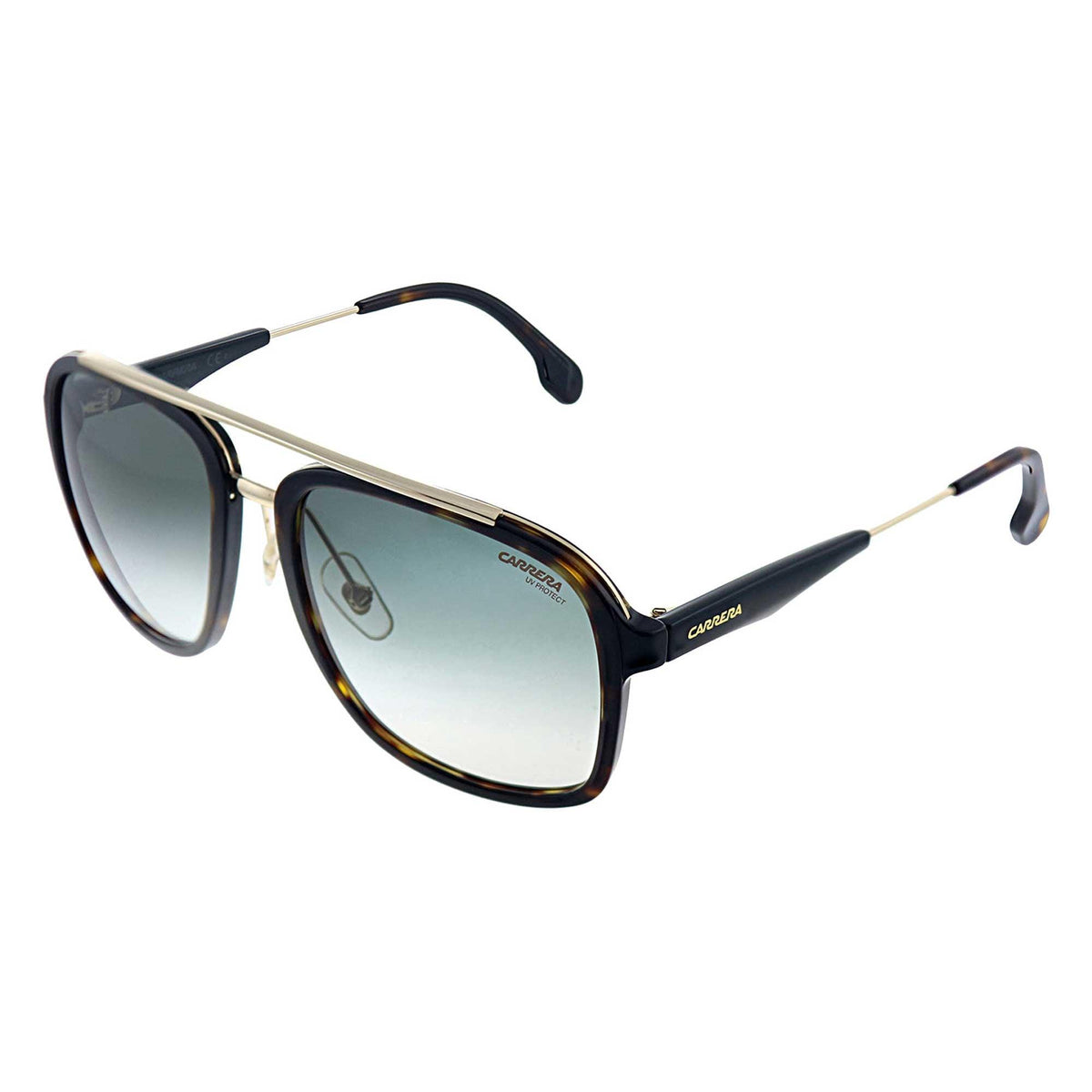 Carrera Unisex Sunglasses - Havana Gold Square Frame  display picture 3