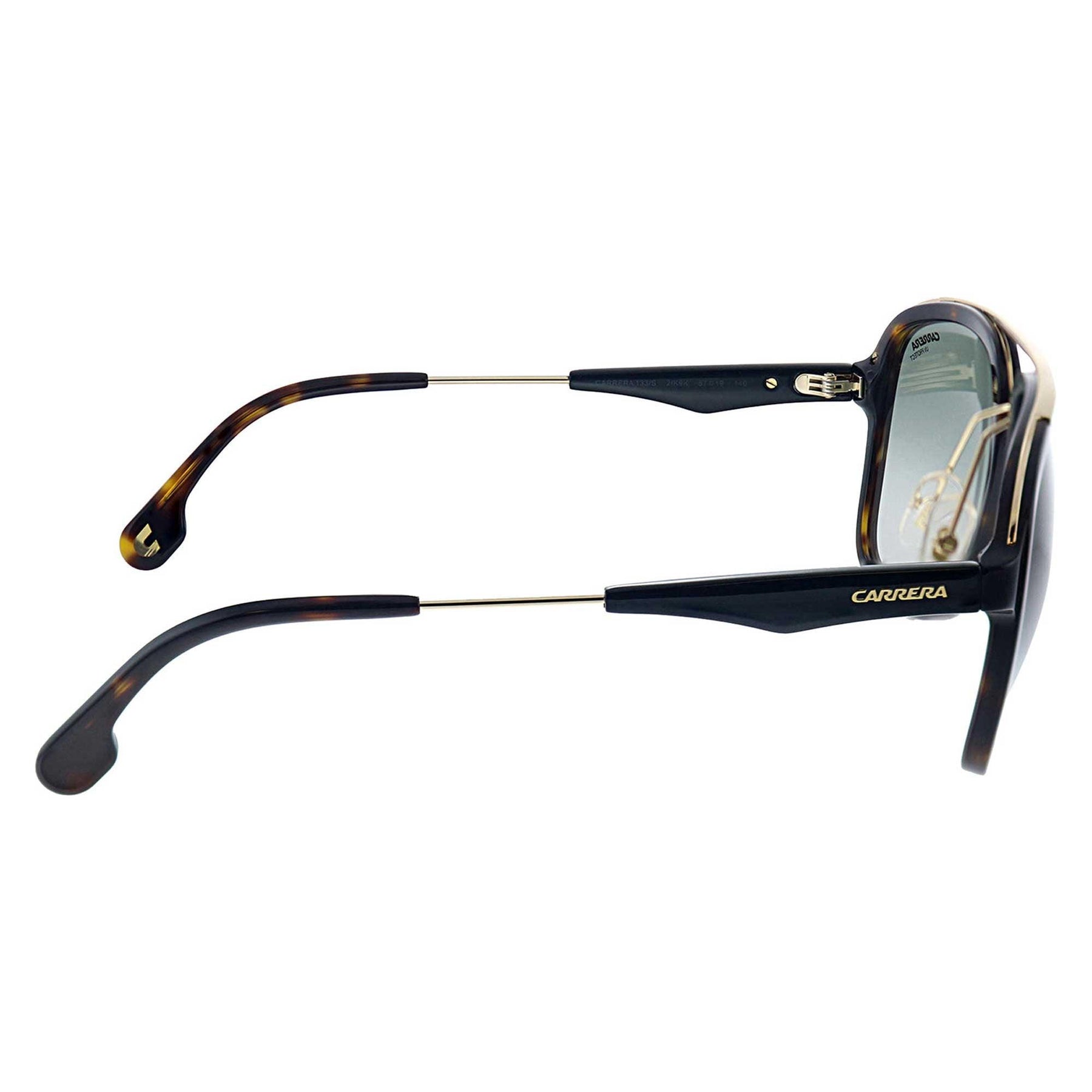 Carrera Unisex Sunglasses - Havana Gold Square Frame 