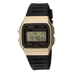 Casio Men's Chronograph Watch - Vintage Digital Dial Alarm | F91WM-9A