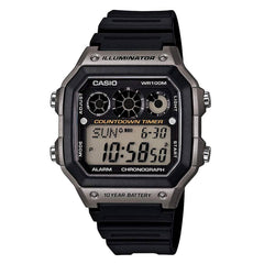 Casio Men's Chronograph Watch - Youth Digital Dial Alarm | AE1300WH-8A