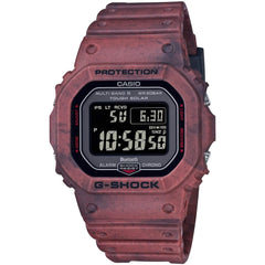 Casio Men's Digital Watch - G-Shock Alarm Black Dial Burgundy Strap | GWB5600SL-4