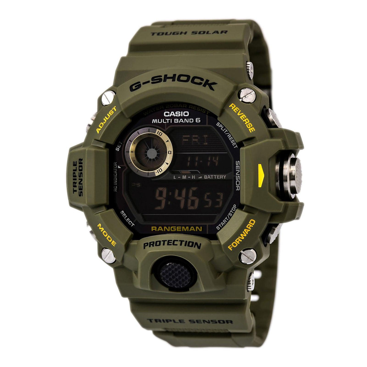 Casio Men's G-Shock Rangeman Tough Solar Black Resin Strap Digital