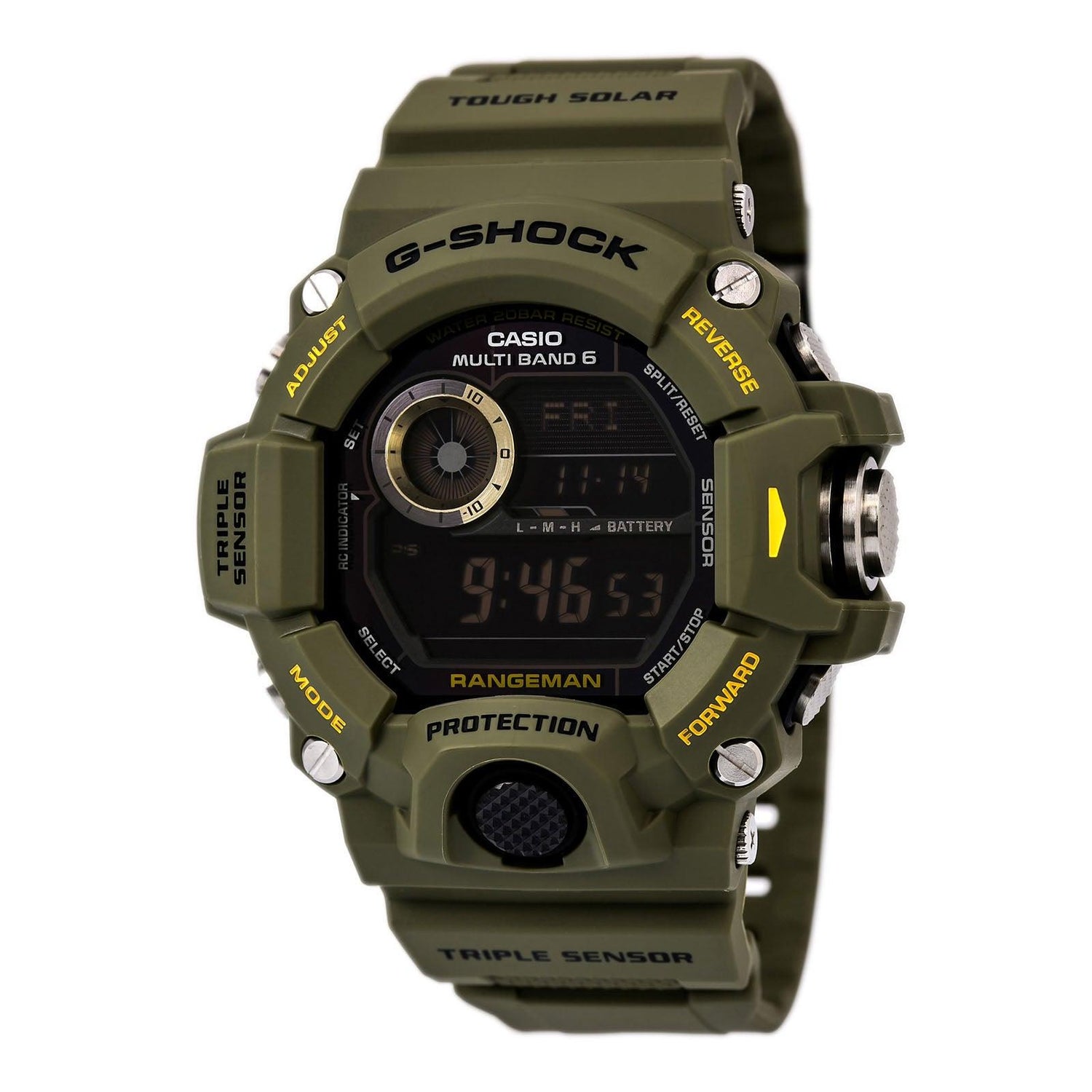Casio Men's Digital Watch - G-Shock Rangeman Tough Solar Alarm Resin ...