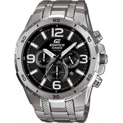 Casio Men's Watch - Edifice Bluetooth Black Dial Silver Tone Bracelet | EQB510D-1A