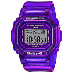 Casio Women's Quartz Watch - Baby-G Alarm Semi-Transparent Resin Strap | BGD560S-6
