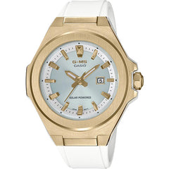 Casio Women's Quartz Watch - Baby-G G-MS White Resin Strap Solar Powered | MSGS500G-7A