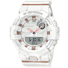 Casio Women's Quartz Watch - G-Shock S Series White Resin Strap | GMAB800-7A