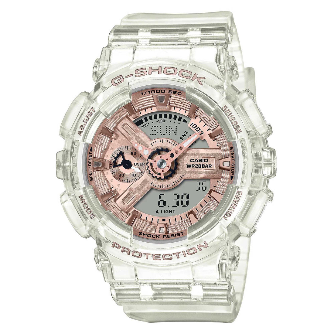 Casio Women's Watch - G-Shock Ana-Digi Dial Translucent Resin Strap ...