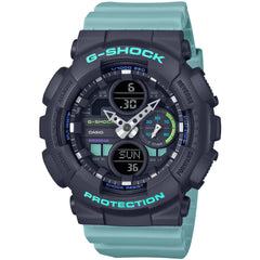 Casio Women's Watch - G-Shock Analog-Digital Dial Sky Blue Resin Strap | GMAS140-2A