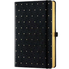 Castelli A5 Notebook - Copper and Gold Diamonds Gold, Blank, Black | QC8QL-464