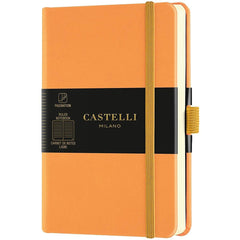 Castelli A6 Notebook - Aquarela Ivory Pages, Ruled, Clementine | QC225-003