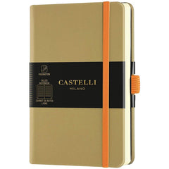Castelli A6 Notebook - Aquarela Ivory Pages, Ruled, Olive | QC225-005