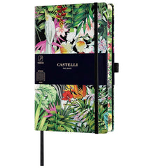 Castelli Notebook - Eden Jungle Design Medium A5, Ruled, Zebras | QC6BI-004