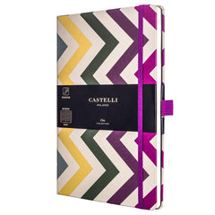 Castelli Notebook - Oro Weave Cover Medium A5, Ruled, Frets | QC6BZ-002
