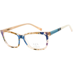 Ccs By Coco Song Unisex Eyeglasses - Clear Lens Multicolor Square Frame | CCS100 03-09