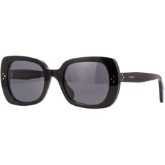 Celine Women's Sunglasses - Dark Grey Lens Shiny Black Cat Eye Frame | CL40188I 01A