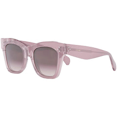 Celine Women's Sunglasses - Gradient Lens Lilac Plastic Cat Eye Frame | CL4004IN 78Z