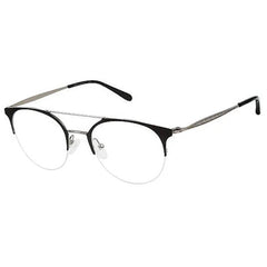 Champion Men's Eyeglasses - Demo Lens Black/Gunmetal Round Metal Frame | CU1002H C02